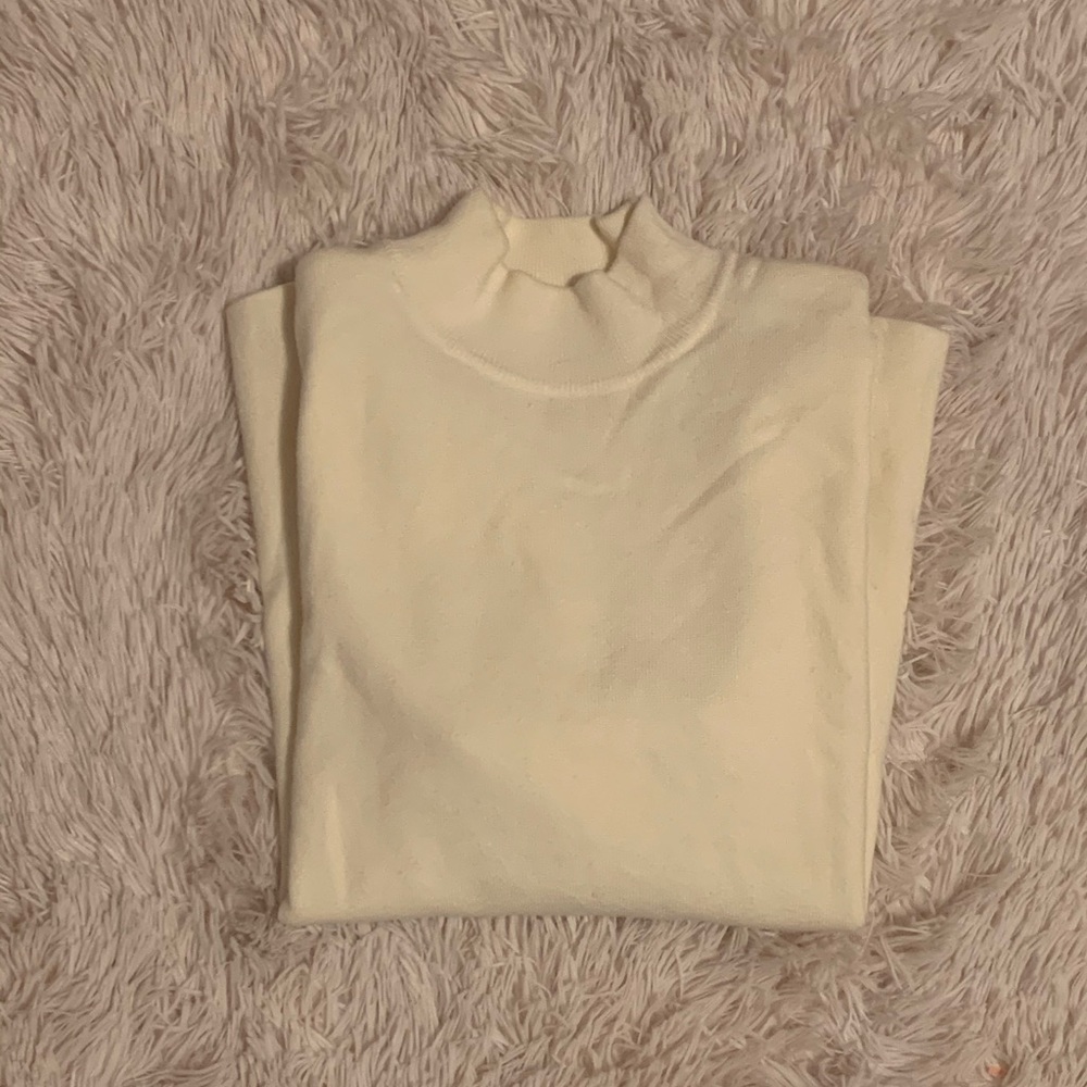Anthropologie Mock Neck Knitted Top